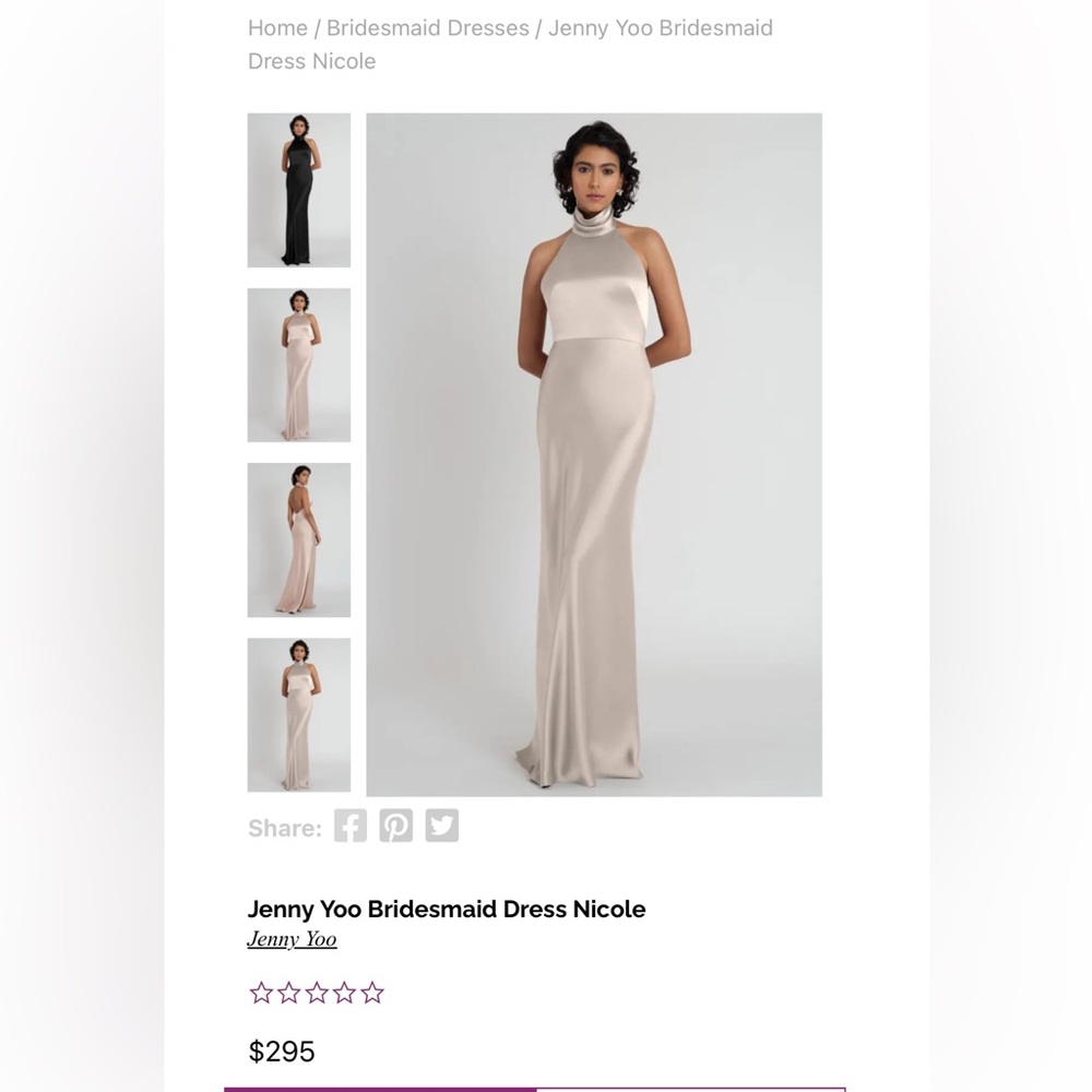 Jenny Yoo Nicole Dress (Latte)